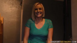 Kate England gets Creampied by Black Cocks at Gloryhole