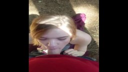 Super Tight Teen Sucks and Fucks in the Woods