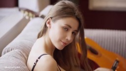 SHE LOVES PLAYING GUITAR AND WITH HER PUSSY - Mila Azul
