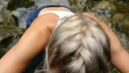 Young Hikers having Public Sex in the Mountains