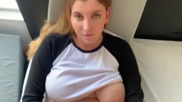 Caught my Big Tit Stepsister Masturbating while Watching Porn