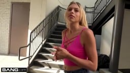 Amateur Teen Nympho Zoe Clark Flashes her Pussy in Public